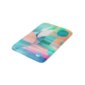 Hell, farbenfroh geometrisch Abstrakt Badematte (Schrägansicht)