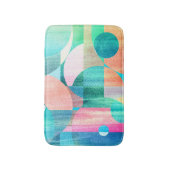 Hell, farbenfroh geometrisch Abstrakt Badematte (Vorderseite Vertikal)