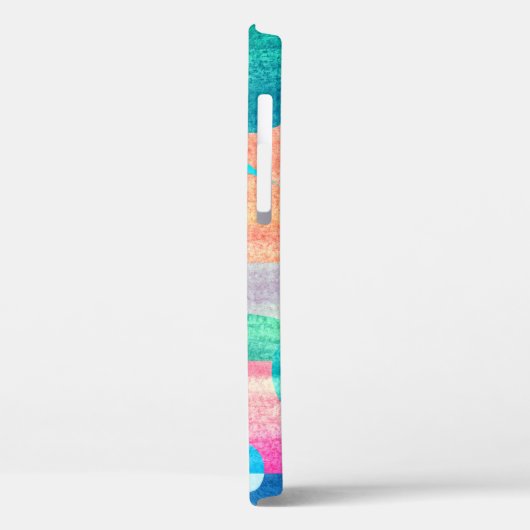 Hell, farbenfroh geometrisch Abstrakt Case-Mate iPhone Hülle (Rückseite / Links)