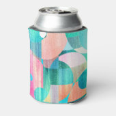 Hell, farbenfroh geometrisch Abstrakt Dosenkühler (Kanne Rückseite)