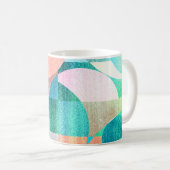 Hell, farbenfroh geometrisch Abstrakt Kaffeetasse (VorderseiteRechts)
