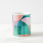 Hell, farbenfroh geometrisch Abstrakt Kaffeetasse (Mittel)