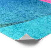 Hell, farbenfroh geometrisch Abstrakt Poster (Ecke)