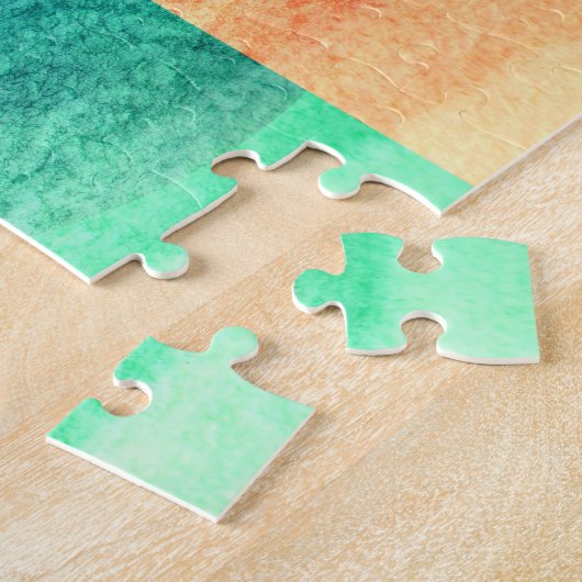 Hell, farbenfroh geometrisch Abstrakt Puzzle (Seite)