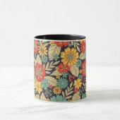 Hell, farbenfroh, modern und blumenreich tasse (Zentrum)