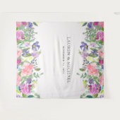 Hell farbige Blumen| Foto-Stand-Stütze Wandteppich (Vorderseite (Horizontal))