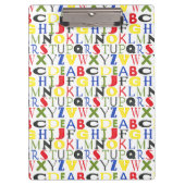 Hell farbige Buchstaben durch Megan Meagher Klemmbrett (Vorderseite)