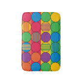 Hell farbige Kreise und Streifen Badematte (Vorderseite Vertikal)