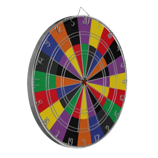 Hell farbige Partydartboard-Spiel-Raum-Farben Dartscheibe (Vorderseite Links)