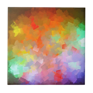 Hell farbiger Abstrakter Neukubismus Fliese