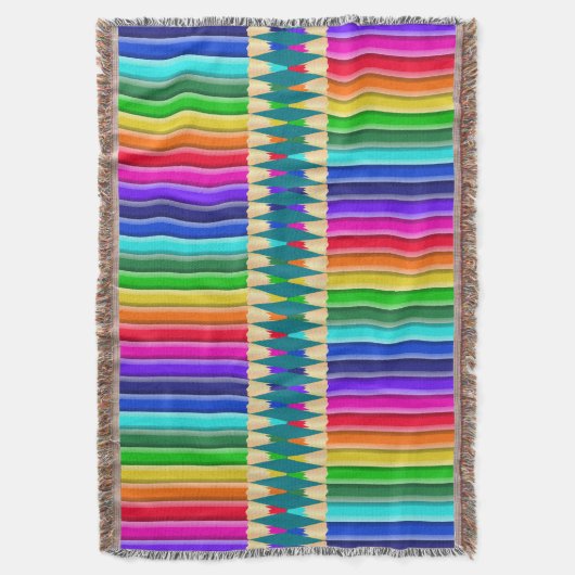 Hell farbiger Regenbogen-Bleistift, Zeichenstift Decke (Vorderseite Vertikal)