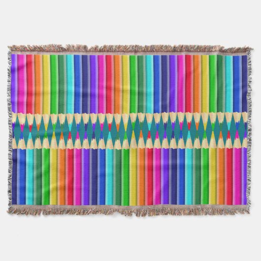 Hell farbiger Regenbogen-Bleistift, Zeichenstift Decke (Vorderseite)