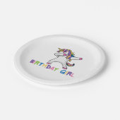 Hell farbiges betupfendes pappteller (Schrägansicht)