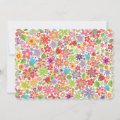 Hell Floral Erste Kommune Personalisierte Einladun Einladung (Rückseite)