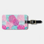 Hell-florales Muster 2 Gepäckanhänger (Vorderseite horizontal)