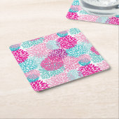 Hell-florales Muster 2 Rechteckiger Pappuntersetzer (angewinkelt)