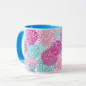 Hell-florales Muster 2 Tasse (Vorderseite Links)