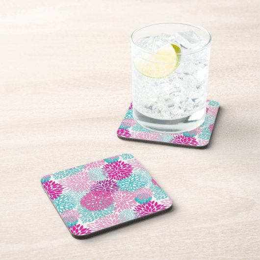 Hell-florales Muster 2 Untersetzer (Rechte Seite)