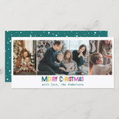 Hell & fröhlich frohe Weihnachten 3 Foto Pine Gree (Vorne/Hinten)