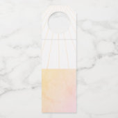 Hell, fröhlicher Empfang! Genieße deinen bleibe! A Flaschenanhänger (Rückseite)