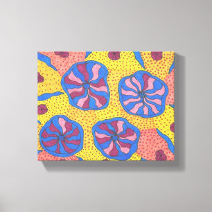 Hell-futuristische Blumengärten Canvas Prints Leinwanddruck