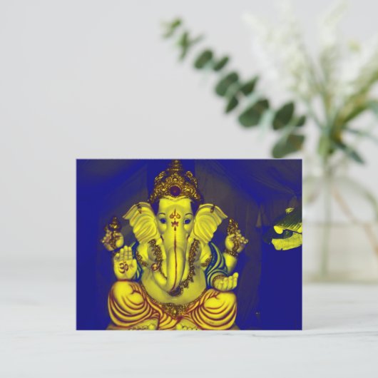 Hell Ganesh ! Postkarte (Stehend Vorderseite)