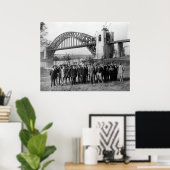 Hell Gate Bridge: 1916 Poster (Heimbüro)