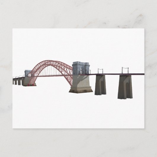 Hell Gate Bridge: 3D-Modell: Postkarte (Vorderseite)