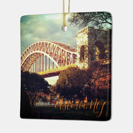 Hell Gate Bridge im Herbst Weihnachtsschmuck (Links)