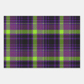 HELL GEARBEITETE HALLOWEWEER KARIERTER PATTER GESCHENKPAPIER SET (Vorderseite 3)