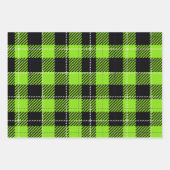 HELL GEARBEITETE HALLOWEWEER KARIERTER PATTER GESCHENKPAPIER SET (Vorderseite 3)