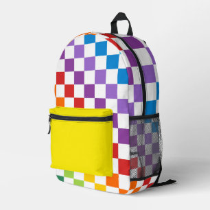 HELL GEARBEITETE RAINBOW-PATTER BEDRUCKTER RUCKSACK