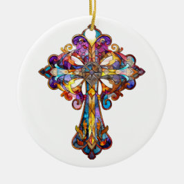 HELL gefARBEITETER GLAS-ÜBERSCHREITEN Keramik Ornament