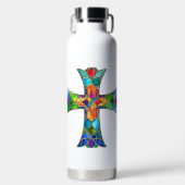 HELL gefARBEITETES GLAS SIEHT DURCH Trinkflasche (Vorderseite)