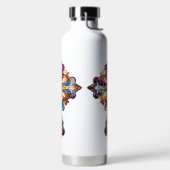 HELL gefARBEITETES GLAS SIEHT DURCH Trinkflasche (links)