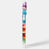 HELL gefärbte 3-D-BLUME Case-Mate iPhone Hülle (Rückseite / Rechts)