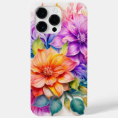 HELL gefärbte 3D-BLUME Case-Mate iPhone Hülle (Rückseite)
