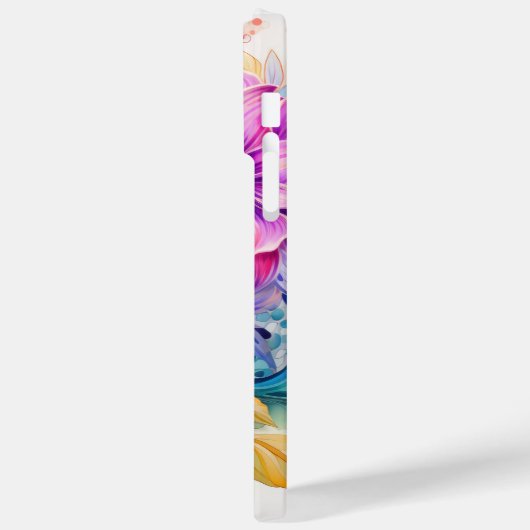 HELL gefärbte 3D-BLUME Case-Mate iPhone Hülle (Rückseite / Links)