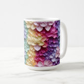 HELL gefärbte 3D-SEHORCHIDEN Kaffeetasse (VorderseiteRechts)