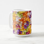 HELL gefärbte 3D-SEHORCHIDEN Kaffeetasse (Vorderseite Links)