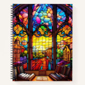 HELL gefärbte GLASBIBLIOTHEK Notizblock (Vorderseite)