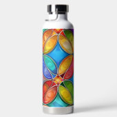 HELL gefärbte GLASPATTER Trinkflasche (Rechts)
