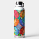 HELL gefärbte GLASPATTER Trinkflasche (Rückseite)