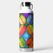 HELL gefärbte GLASPATTER Trinkflasche (Vorderseite)