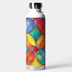HELL gefärbte GLASPATTER Trinkflasche