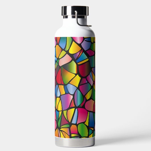 HELL gefärbte GLASPATTER Trinkflasche (links)