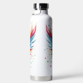 HELL gefärbte MUSIKKENNZEICHNUNGEN UND KLEINE KLEI Trinkflasche (Rechts)