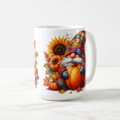 HELL gefärbte NIEDLICHE PATCHWORTFALL-GNOMES Kaffeetasse (VorderseiteRechts)