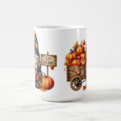 HELL gefärbte NIEDLICHE PATCHWORTFALL-GNOMES Kaffeetasse (Mittel)