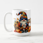 HELL gefärbte NIEDLICHE PATCHWORTFALL-GNOMES Kaffeetasse (Links)